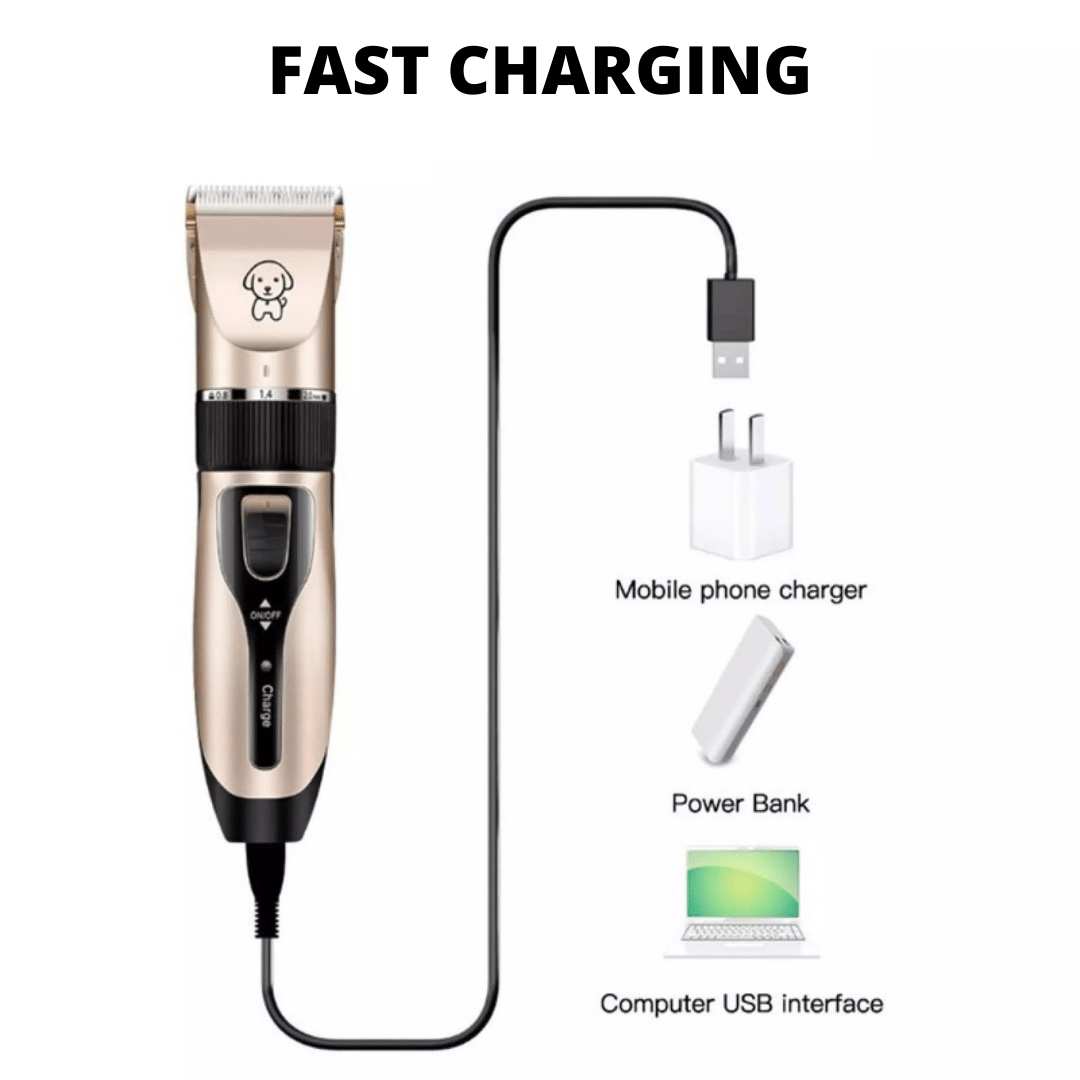 Dog Shaver Clippers Low Noise Rechargeable: Hair Clippers Set for Dogs Cats Pets