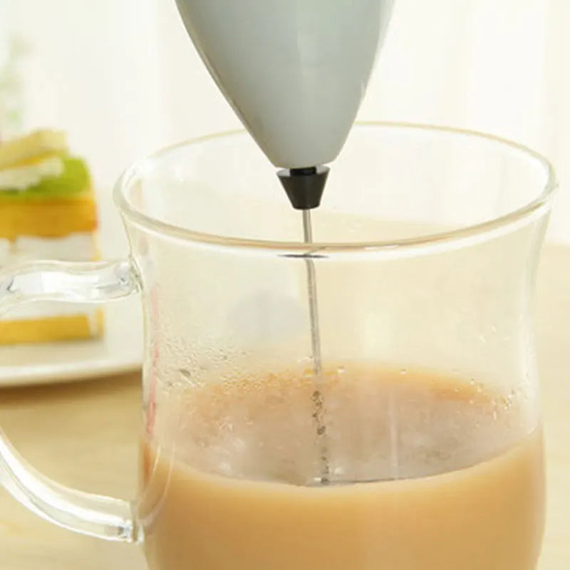Wireless Milk Frother – Electric Coffee Whisk, Mini Egg Beater & Cappuccino Maker