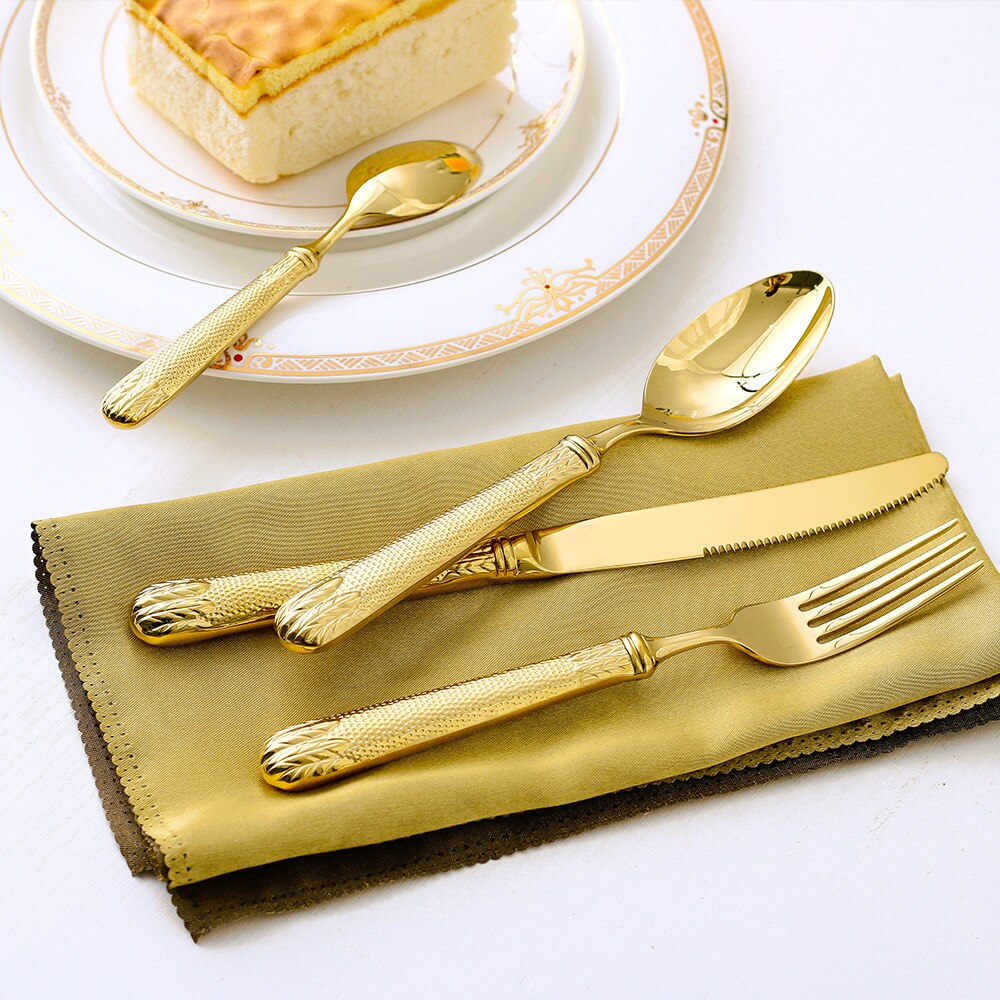 Elnoora Gold Luxury Cutlery Set