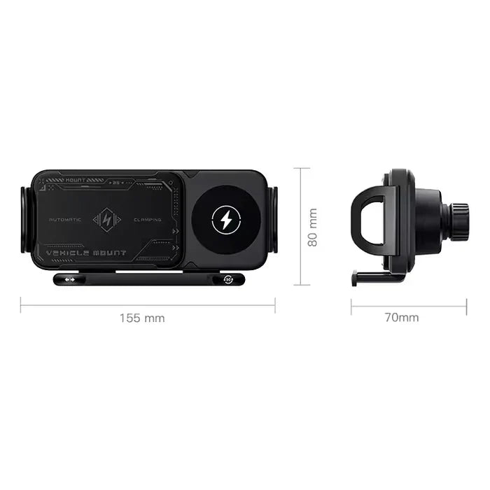2-in-1 Fast Charging Smartphone/Tablet Car Holder