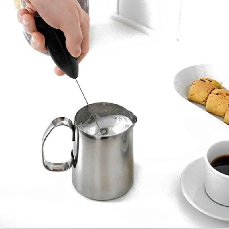 Wireless Milk Frother – Electric Coffee Whisk, Mini Egg Beater & Cappuccino Maker