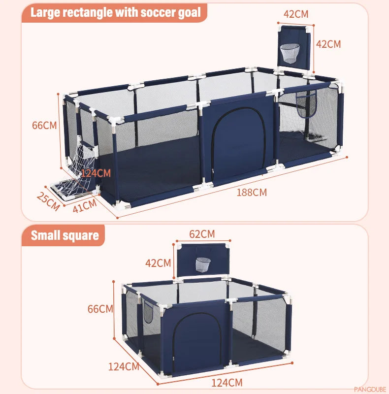 PANGDUBE Baby Playpen – Indoor Safety Fence & Ball Pit Playground for Kids 6 Months to 6 Years