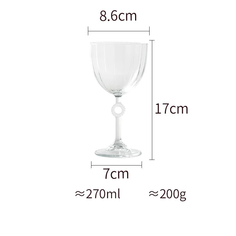 Elegant Nordic Ripple Champagne & Wine Glasses