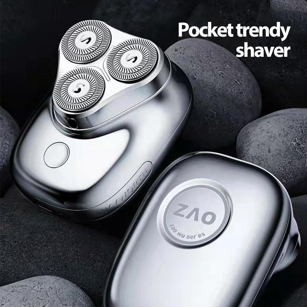 3 Blades Heads Mini Electric Shaver Painless Pocket Razor Skyworth Yuanshi