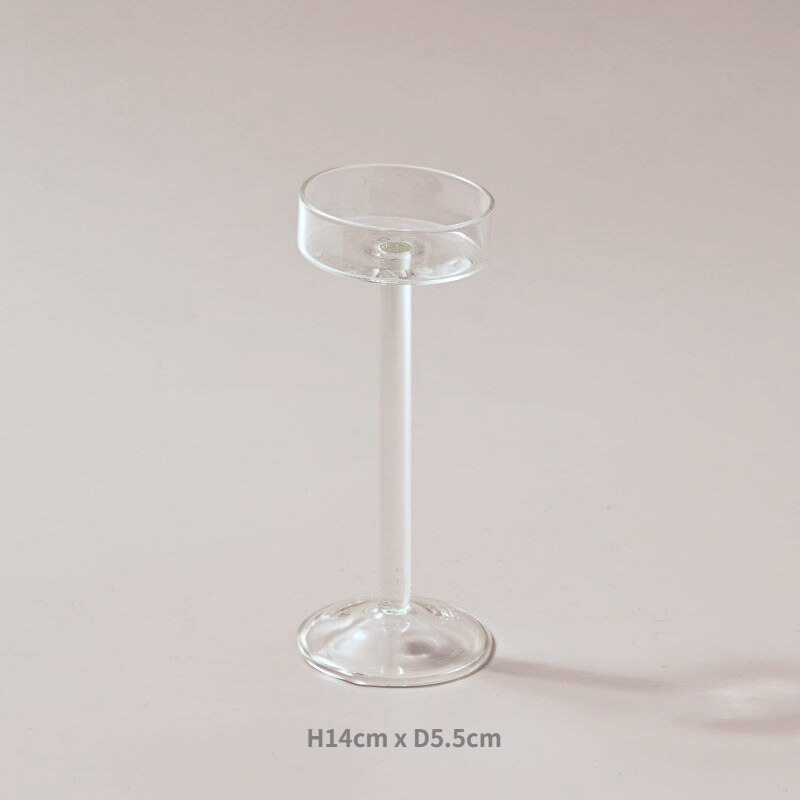 Modern Hand-Blown Tea Light Candle Holders Set - 3 Sizes