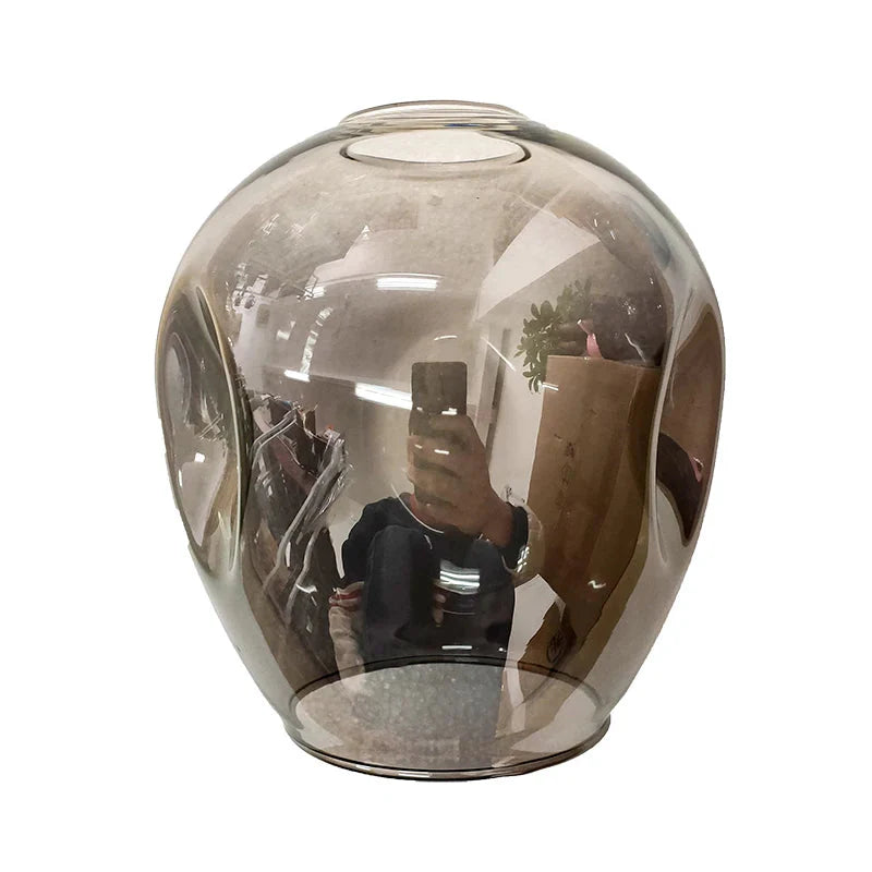 Modern Heritage Clear Glass Ball Semi-Flush Adjustable Bar Chandelier Pendant - Gold & Black