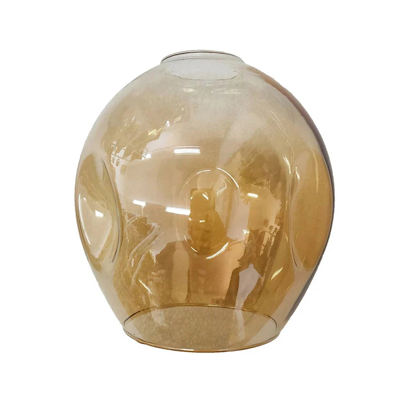 Modern Heritage Clear Glass Ball Semi-Flush Adjustable Bar Chandelier Pendant - Gold & Black