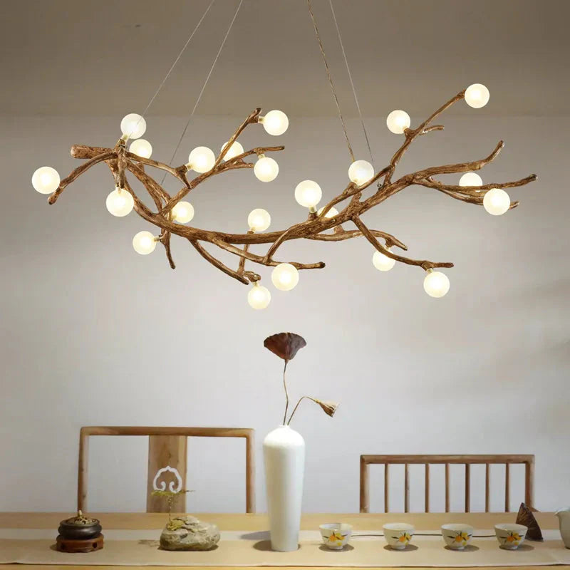 Modern Heritage Tree Branch Chandelier With Glass Bubbles - 4 Sizes