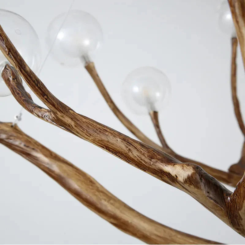 Modern Heritage Tree Branch Chandelier With Glass Bubbles - 4 Sizes