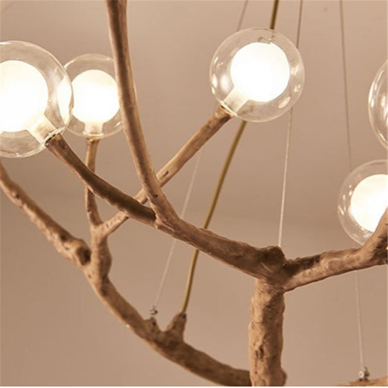 Modern Heritage Tree Branch Chandelier With Glass Bubbles - 4 Sizes