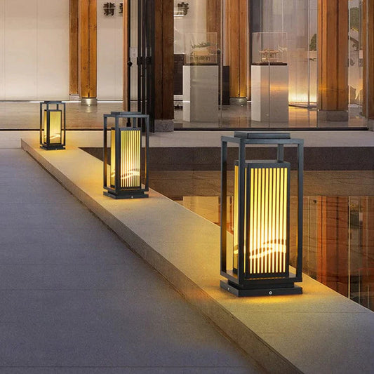 Cage Post Light (Outdoor Solar)