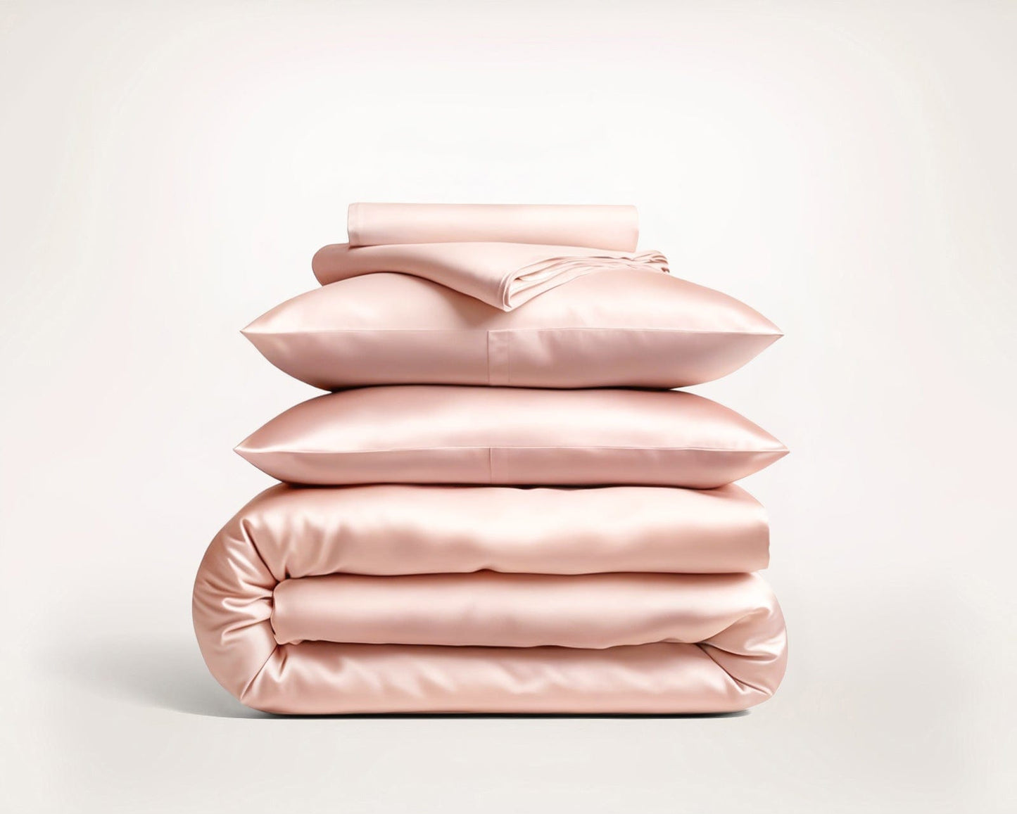 Premium Pink Mulberry Silk Bedding Set