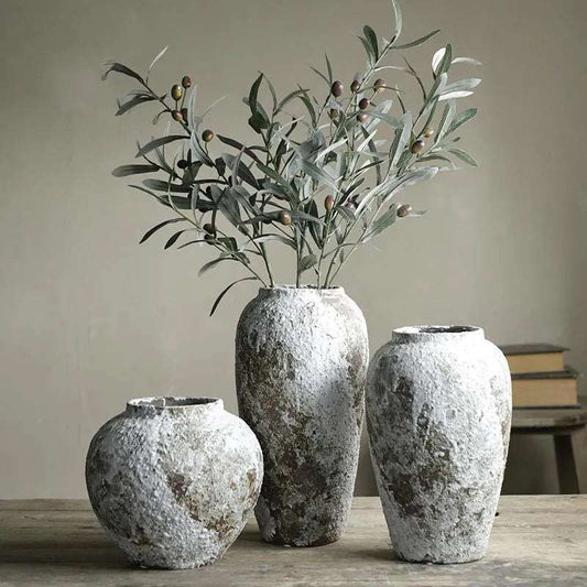 Rustic Distressed Luxury Ceramic Vase - 3 Sizes