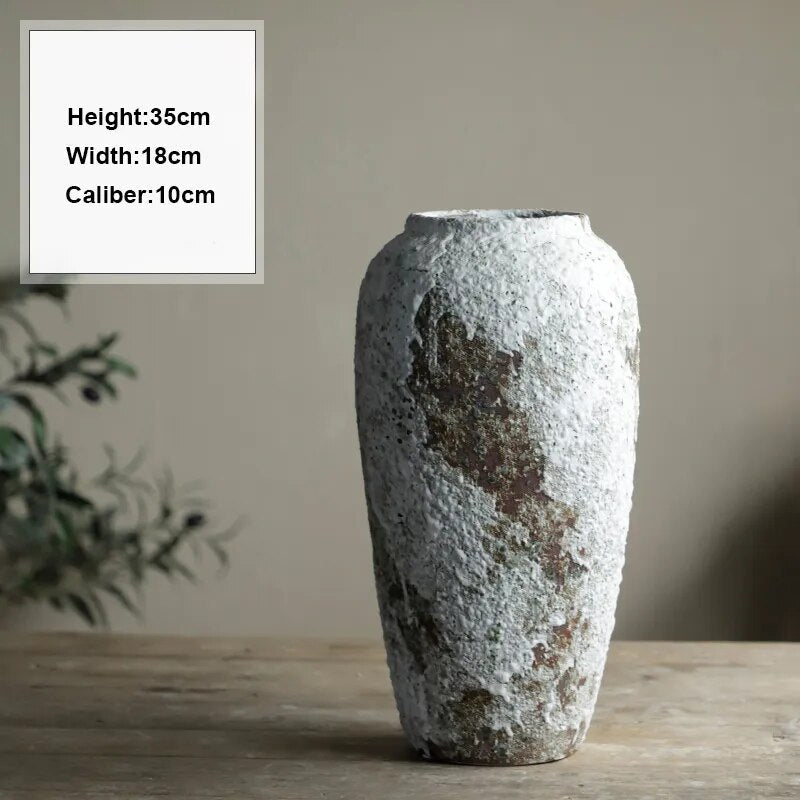 Rustic Distressed Luxury Ceramic Vase - 3 Sizes