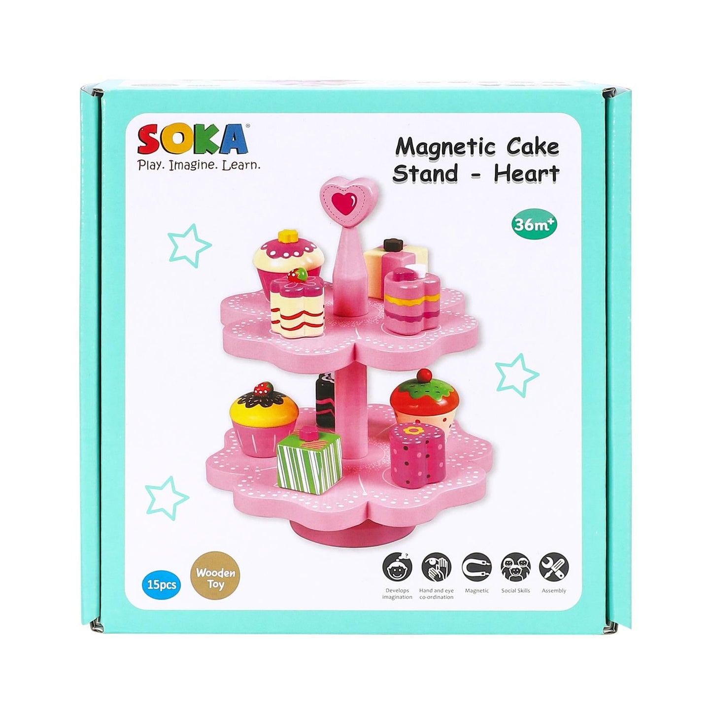 SOKA Magnetic Heart Cake Stand