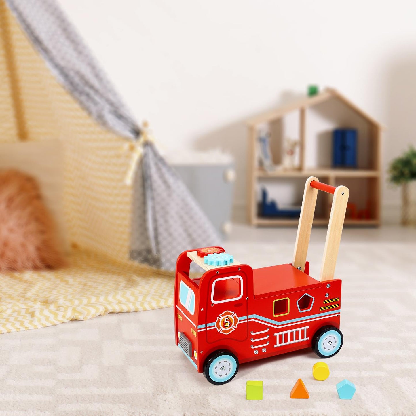 SOKA Fire Engine Ride-On Toy