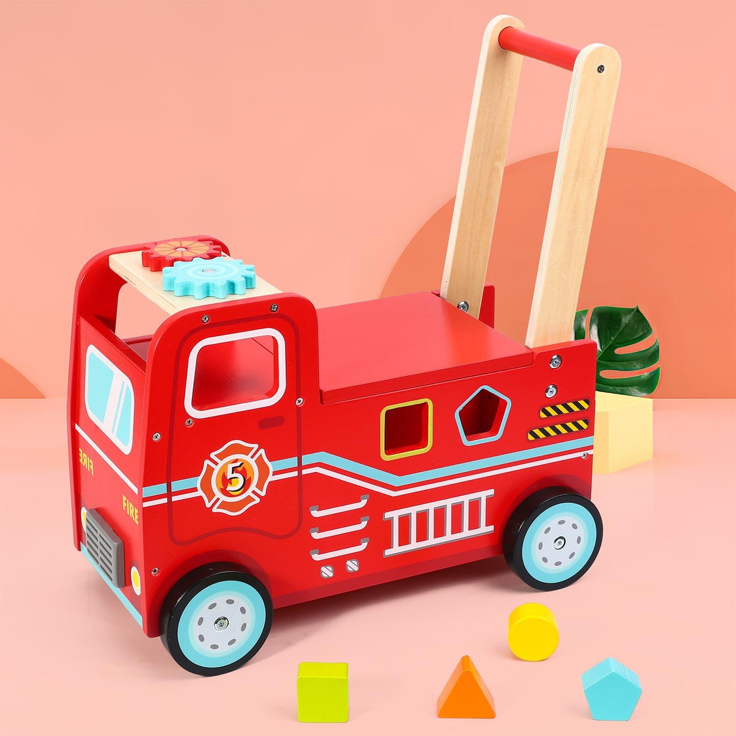 SOKA Fire Engine Ride-On Toy