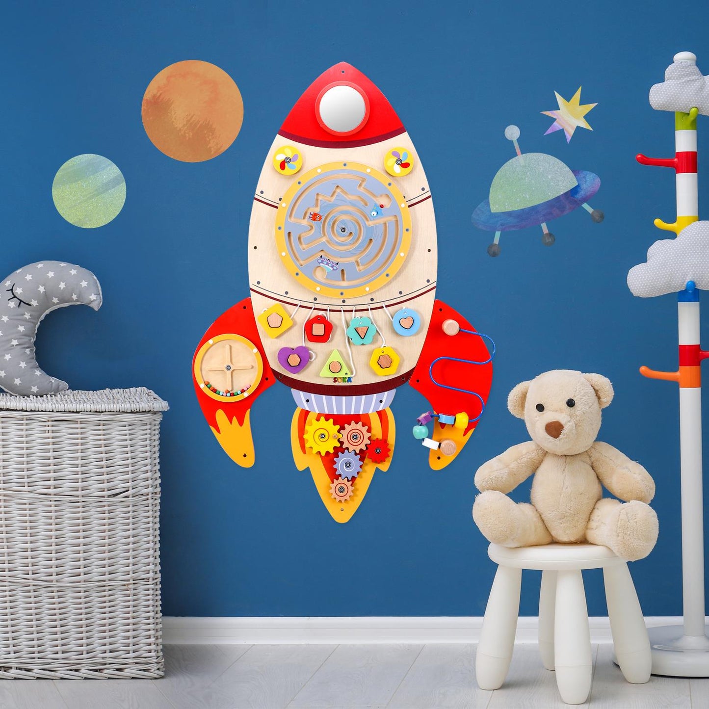 Blast Off Wooden Rocket Play Station