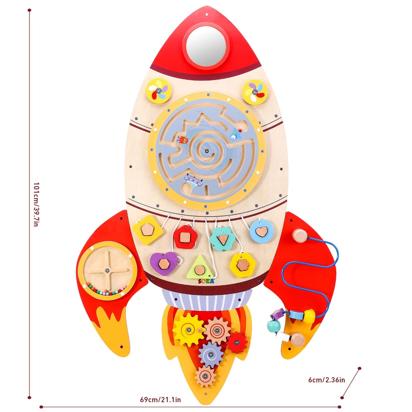 Blast Off Wooden Rocket Play Station