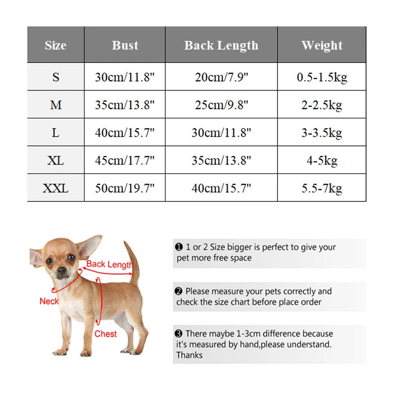 Winter Warm Dog Sweater – Soft Plush Coat for Small Dogs (Chihuahua, Teddy, Puppies)