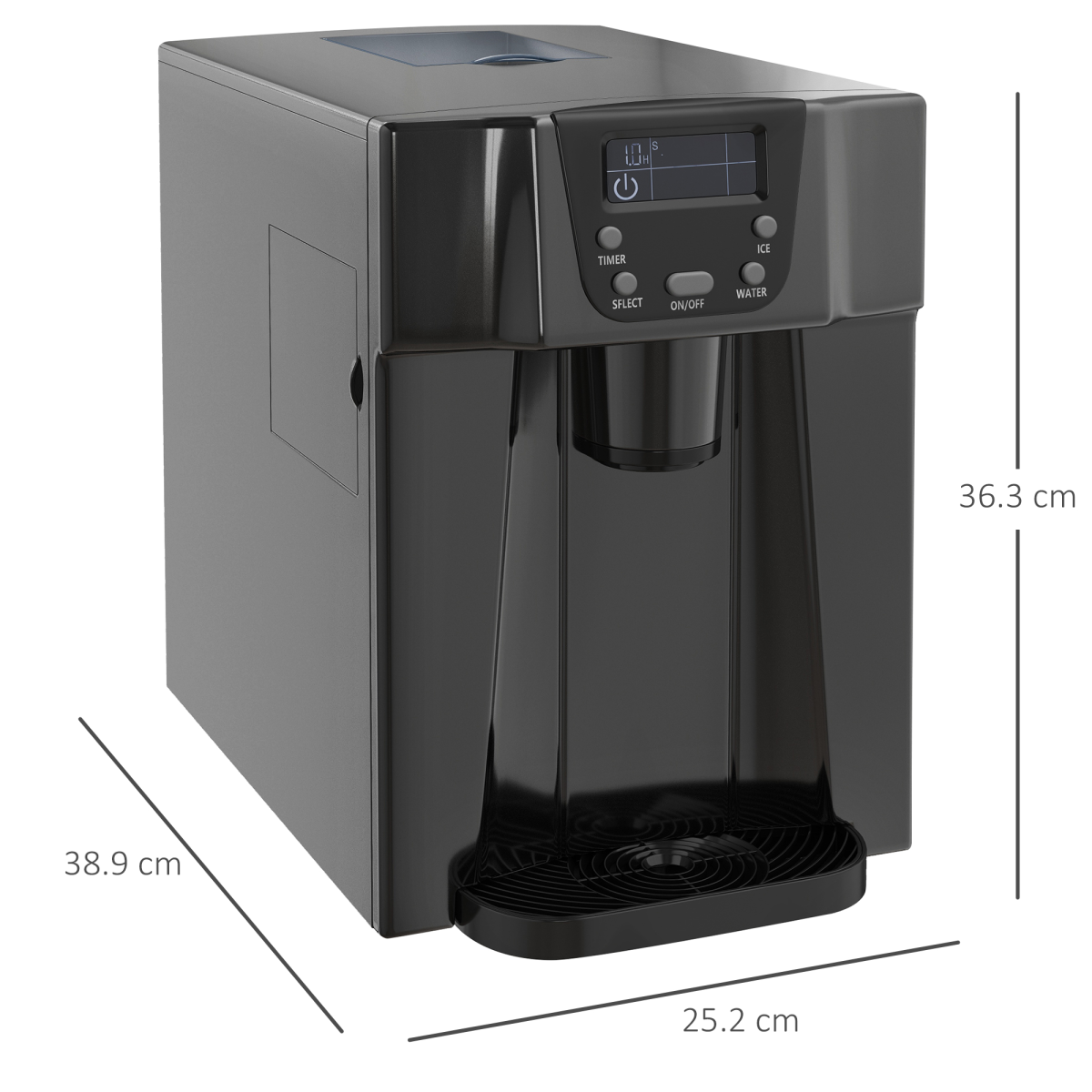 ChillMate Ice Maker & Water Dispenser – No Plumbing, Compact & Efficient!