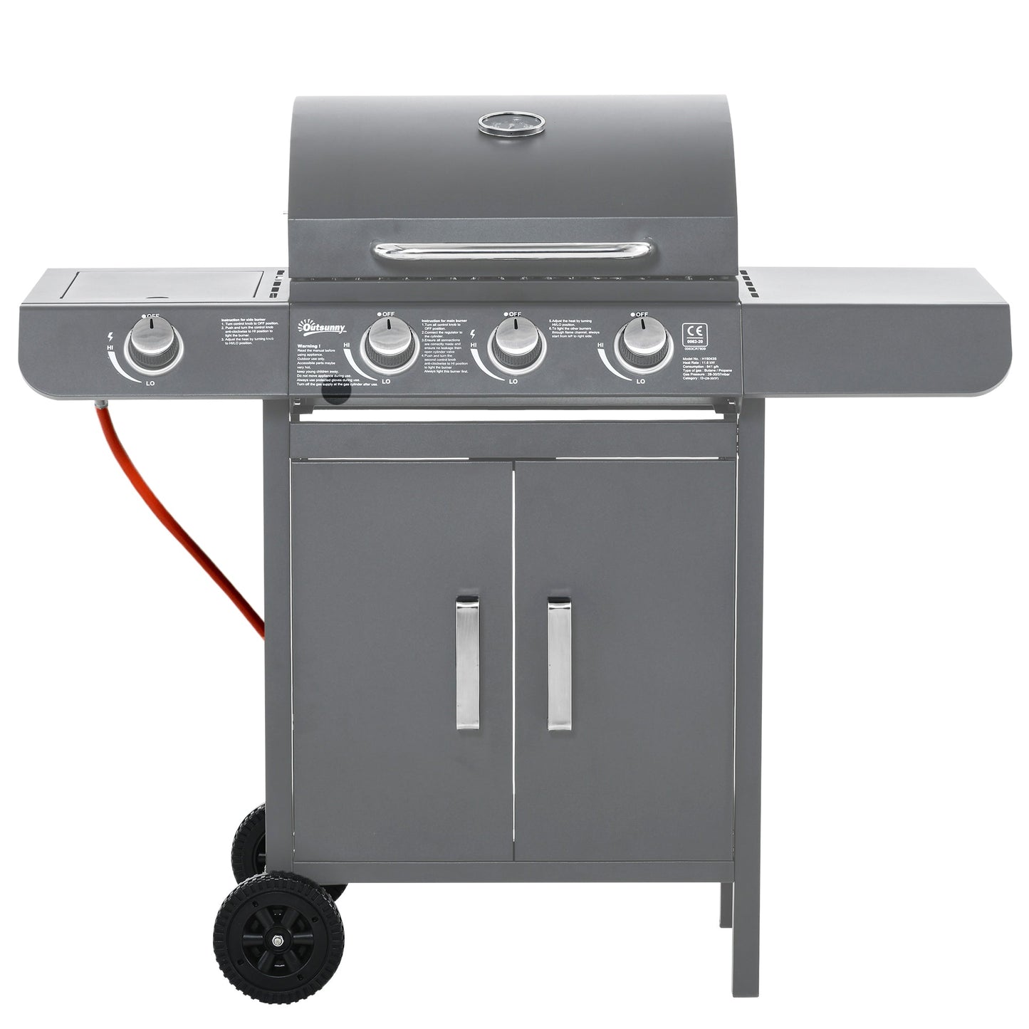 3+1 Burner Gas BBQ Grill