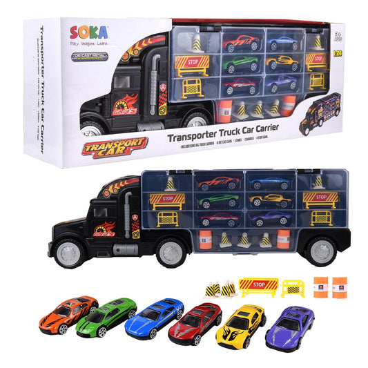 SOKA Transporter Truck Set for Kids