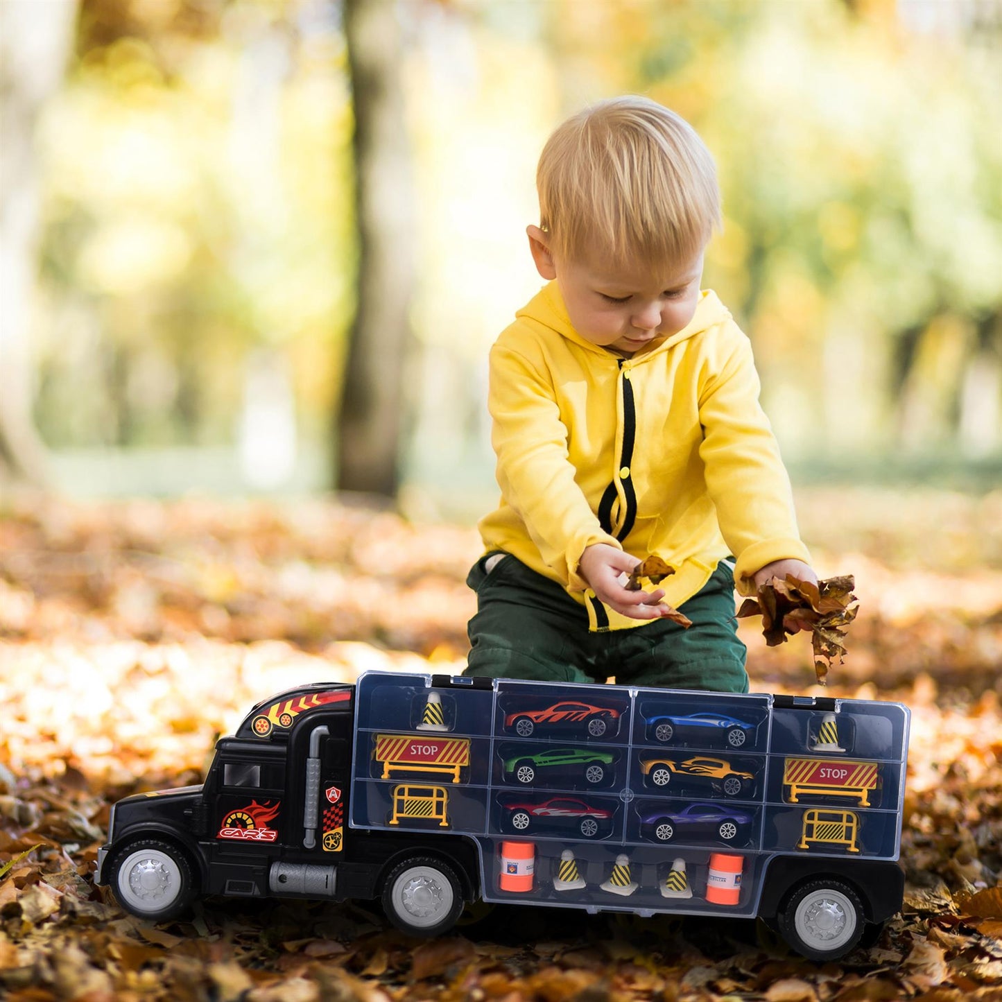 SOKA Transporter Truck Set for Kids