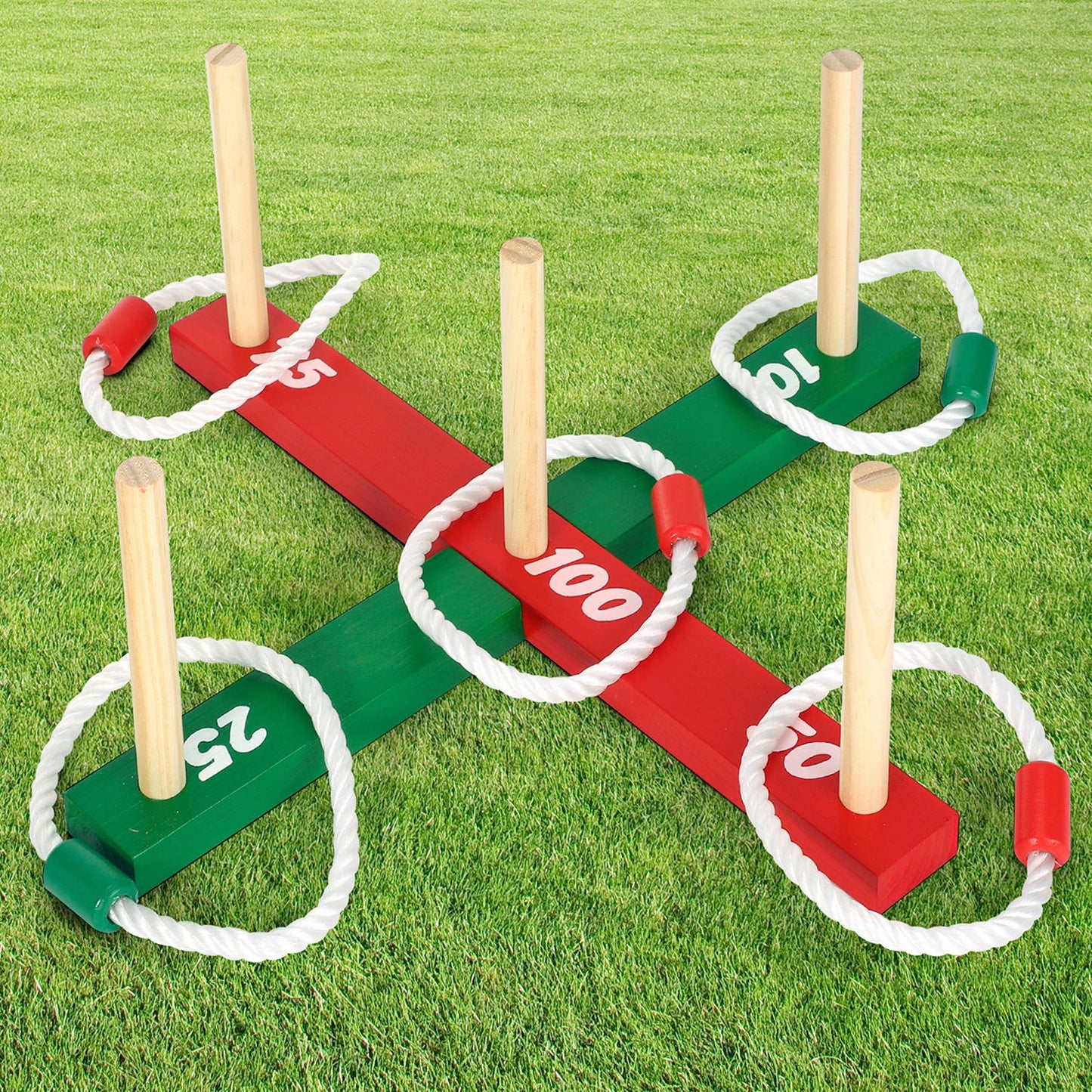 VINSANI Garden Quoits Game Outdoor Fun for Kids & Adults