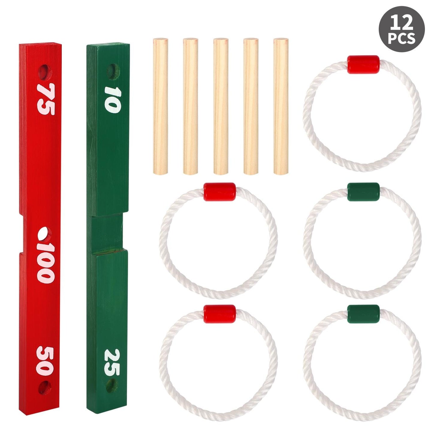 VINSANI Garden Quoits Game Outdoor Fun for Kids & Adults