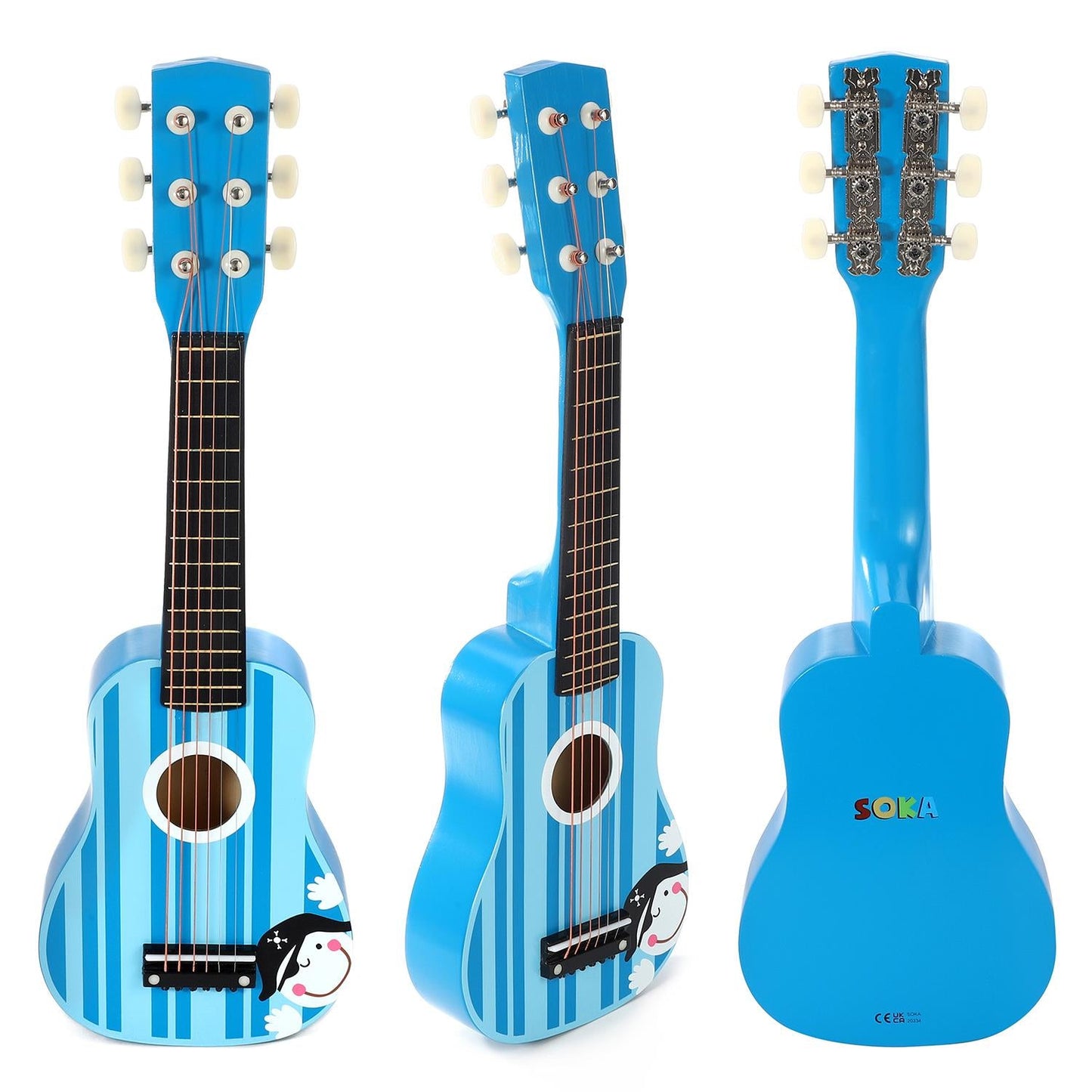Rock Star Kids Wooden Pirate Guitar