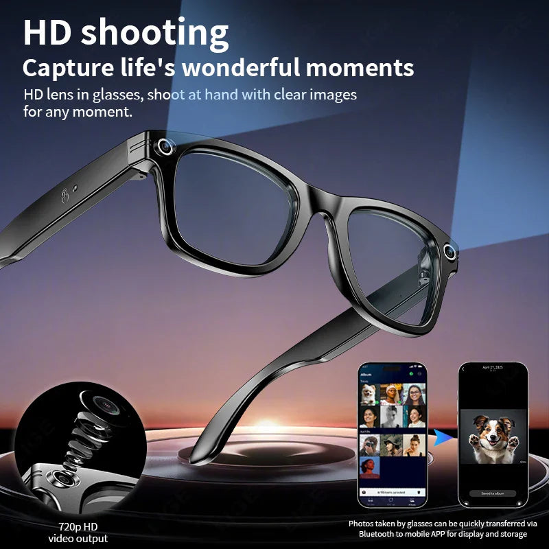 Smart Bluetooth Camera Glasses