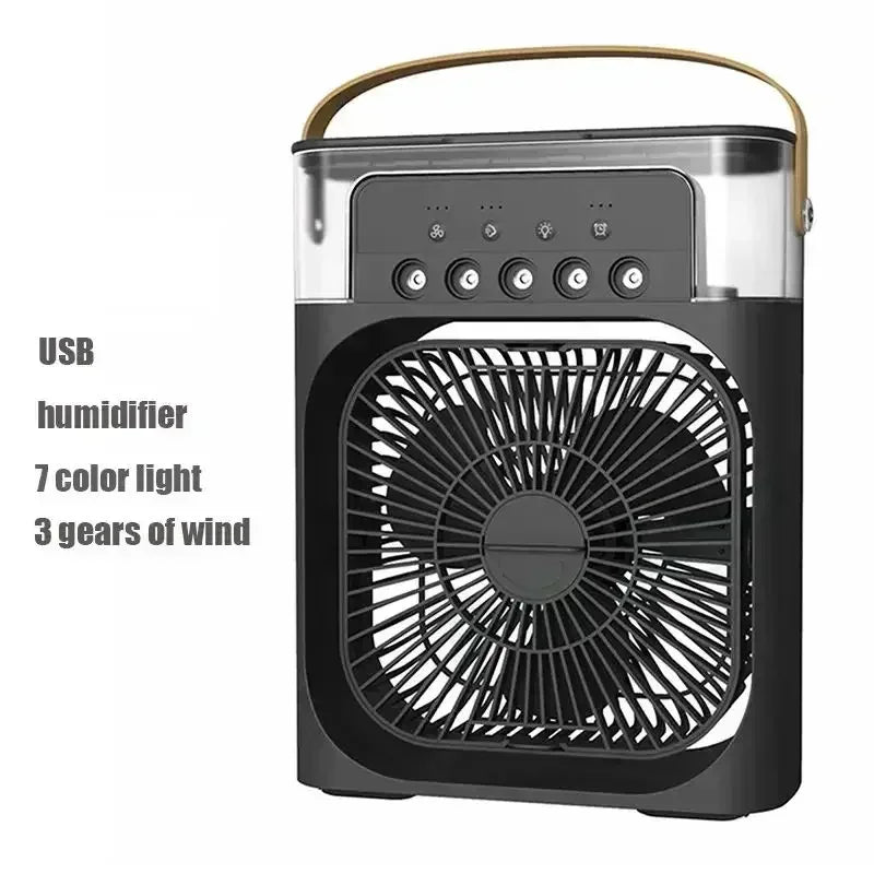 3-in-1 Portable Air Cooler – Mini Air Conditioner Fan with Humidifier & LED Night Light
