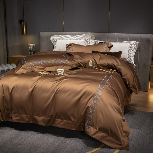 Sunstone Reves Duvet Cover Set (Long-staple Sateen Cotton)