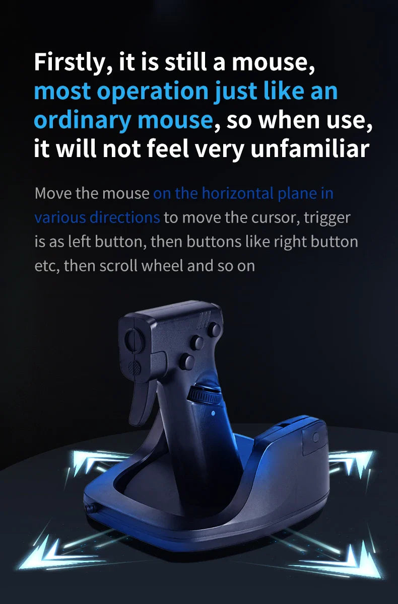 Ergonomic Gun Style Gaming Mouse
