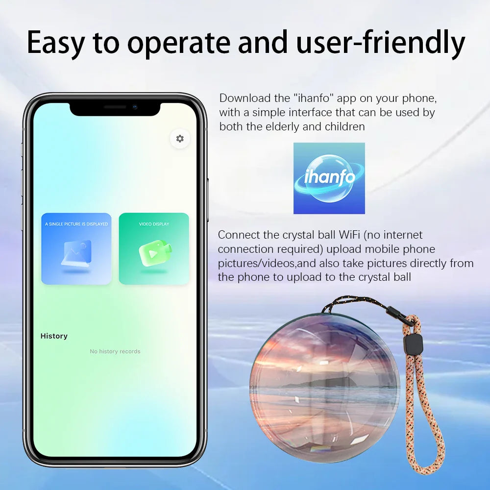 WiFi 3D Visual Display Crystal Ball