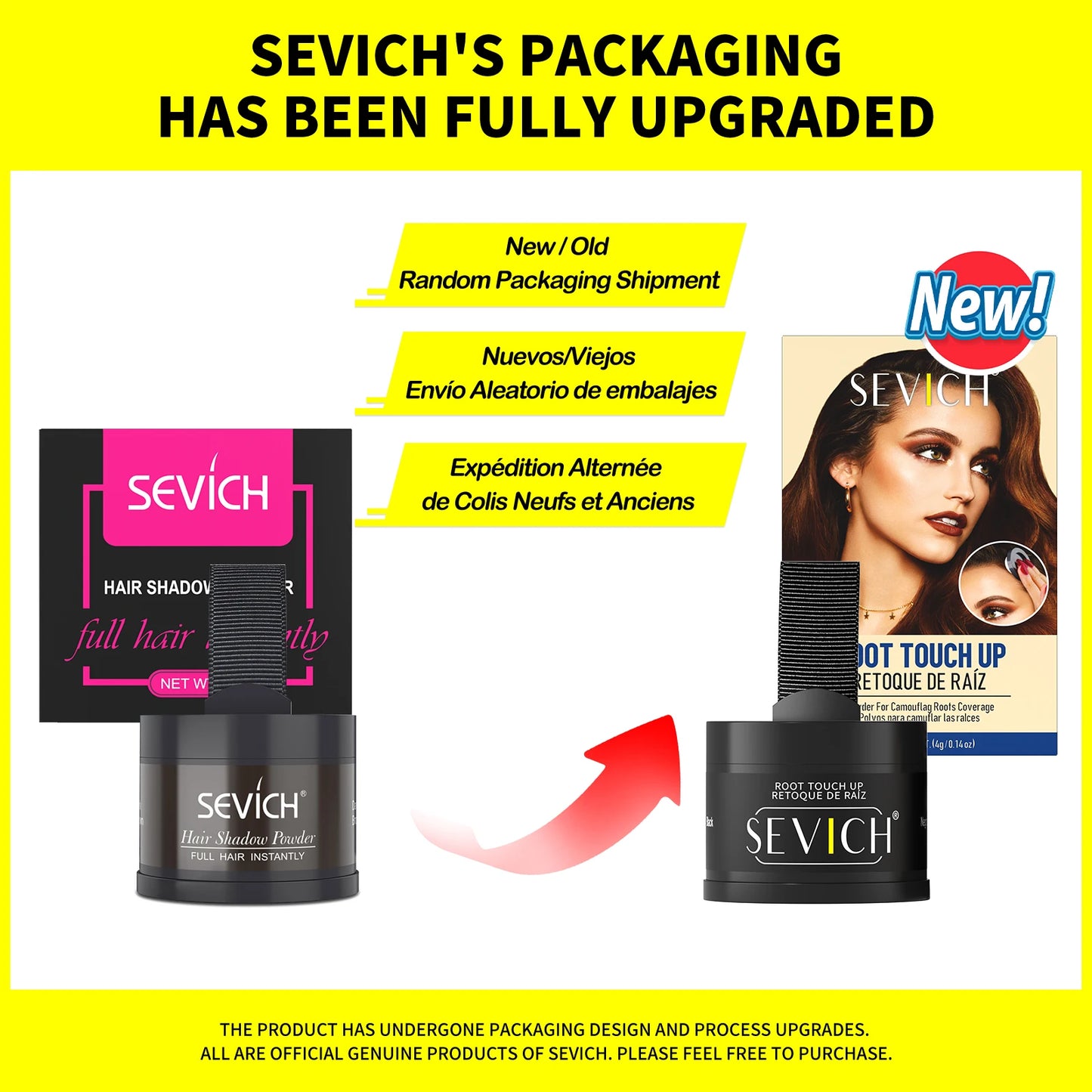 Sevich Hairline Powder – 4g Hair Concealer Shadow for Natural Hairline & Thinning Hair Coverage (Unisex)