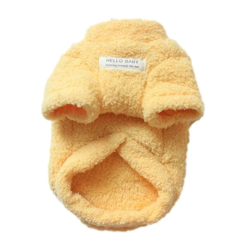 Winter Warm Dog Sweater – Soft Plush Coat for Small Dogs (Chihuahua, Teddy, Puppies)