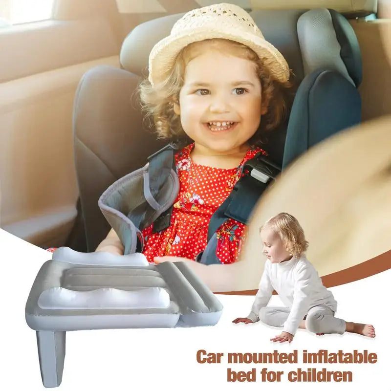 Inflatable Airplane Bed for Kids – Baby Travel Seat Extender with High Sides for Comfortable Flights