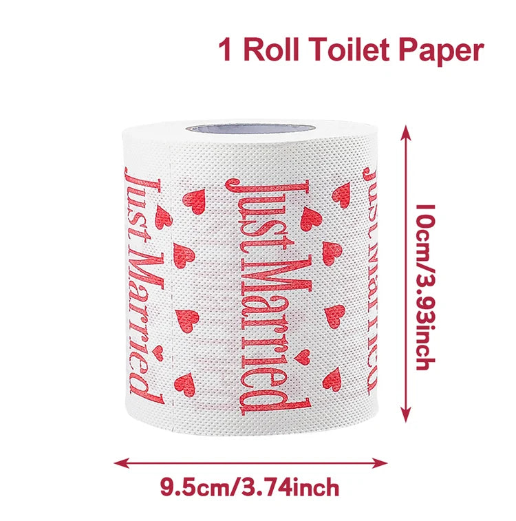 Christmas Toilet Paper Roll – Funny Merry Christmas & Happy 2026 New Year Tissue for Holiday Bathroom Décor