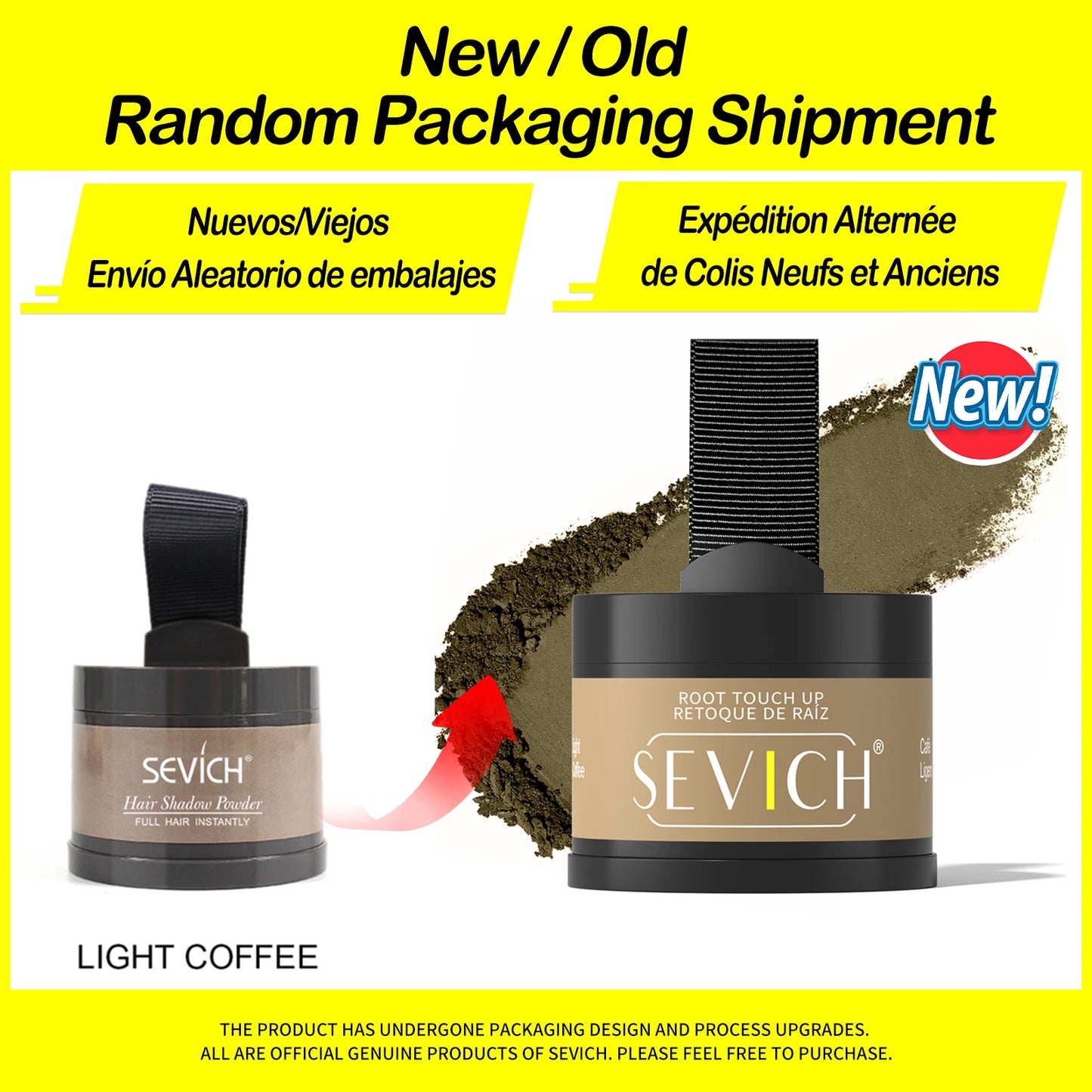 Sevich Hairline Powder – 4g Hair Concealer Shadow for Natural Hairline & Thinning Hair Coverage (Unisex)