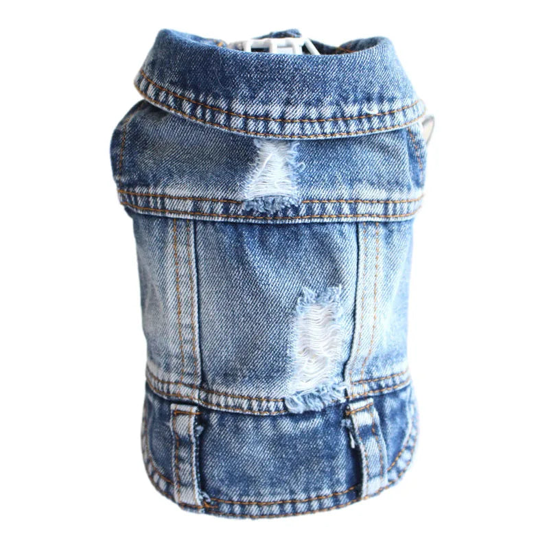 Cool Dog Denim Jacket – Fashion Pet Coat for Small & Medium Dogs