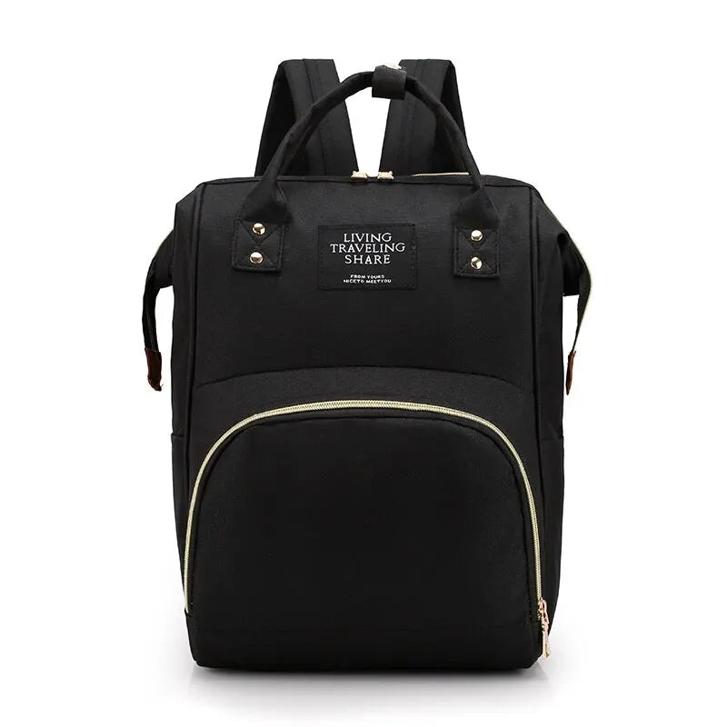Large Capacity Diaper Bag – Multifunctional Waterproof Mummy Backpack for Baby Care & Travel