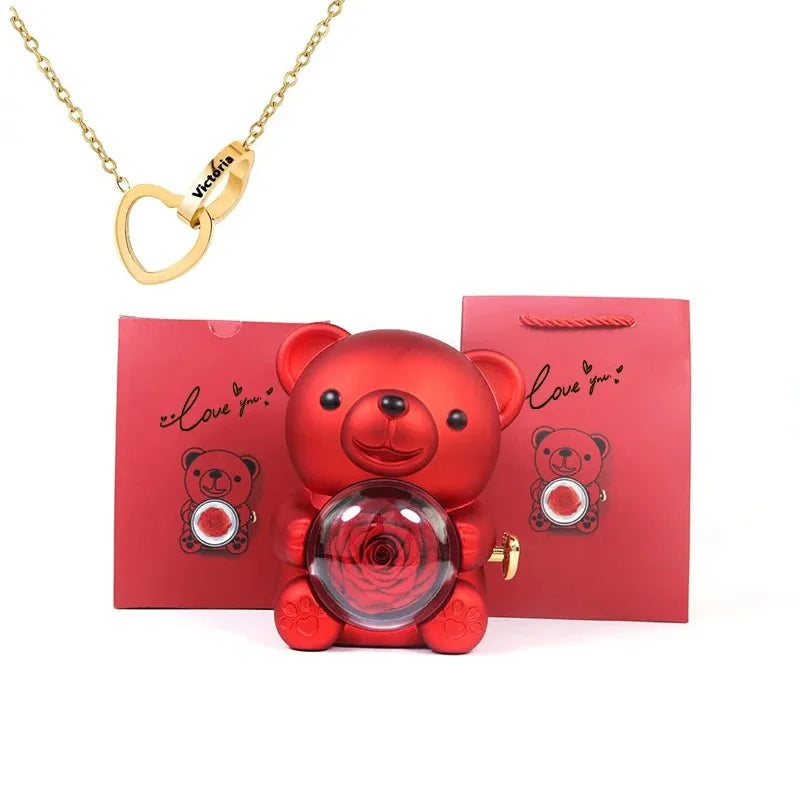 Teddy Bear Rose Gift Set