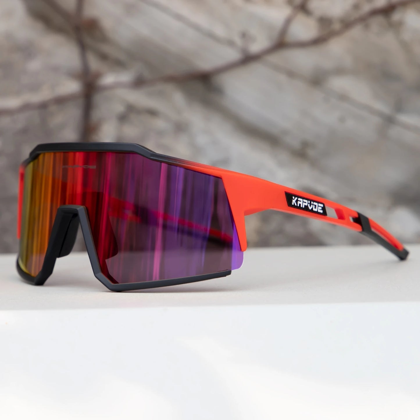 Kapvoe Men’s Cycling Glasses – UV400 Sports Sunglasses for Road & MTB Riding