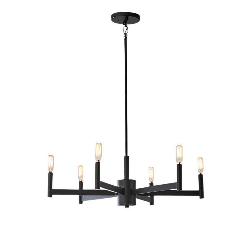 Modern Industrial 6 & 8-Light Pendant Chandelier - 2 Sizes