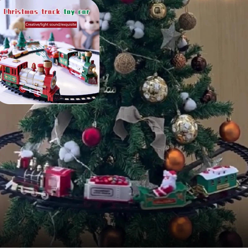 Christmas Train Set – Musical Santa Claus Train with Tracks for Tree & Home Decoration 2025 Holiday Gift