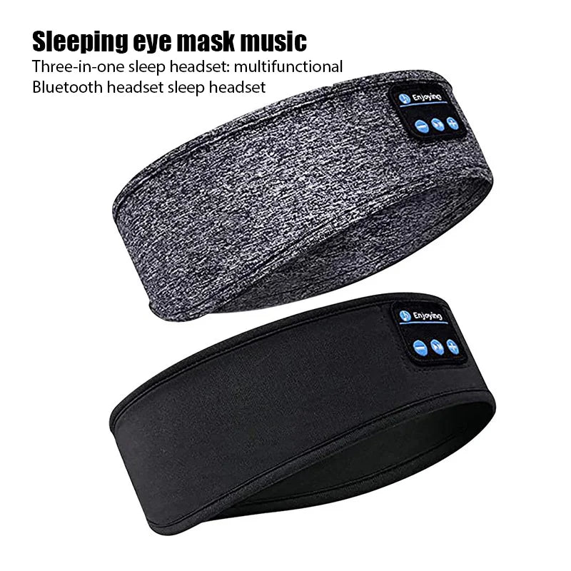 Bluetooth Music Headband – Wireless Sports & Sleep Headphones with Built-in Mic for Running, Yoga & Relaxation
