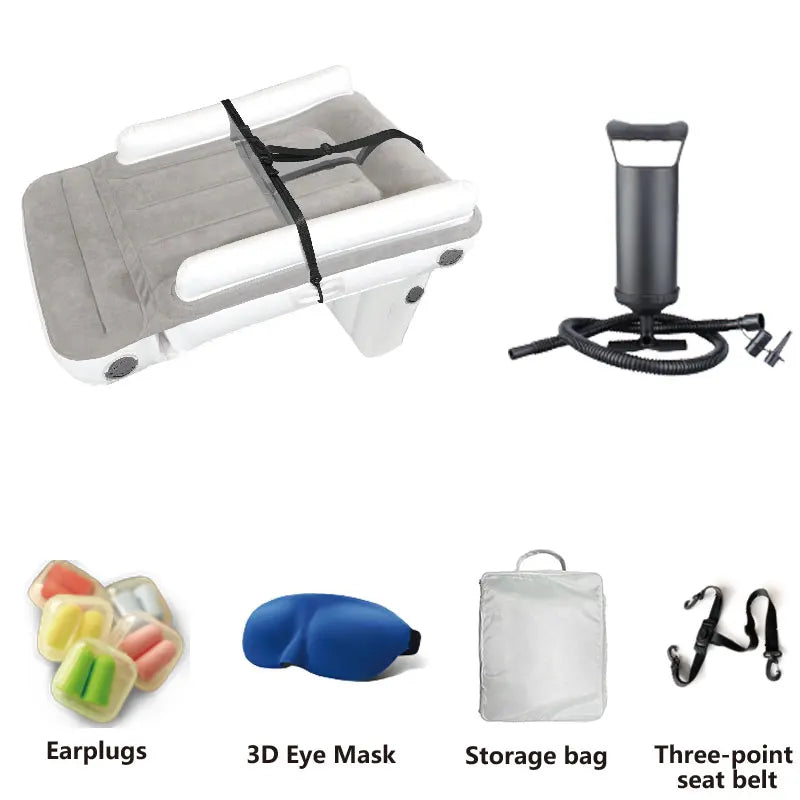 Car Inflatable Mattress – Portable Travel Air Bed for Back Seat, Camping & Long Trips