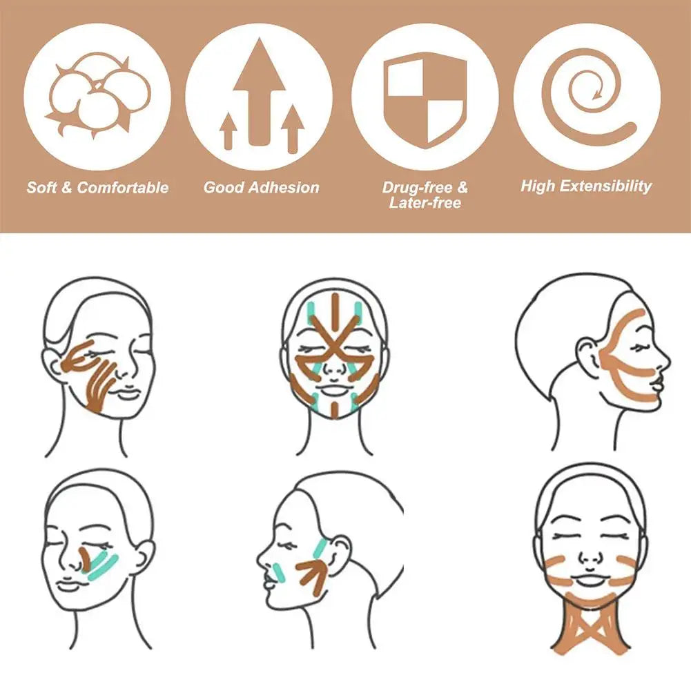 Elastic Face Lifting Tape